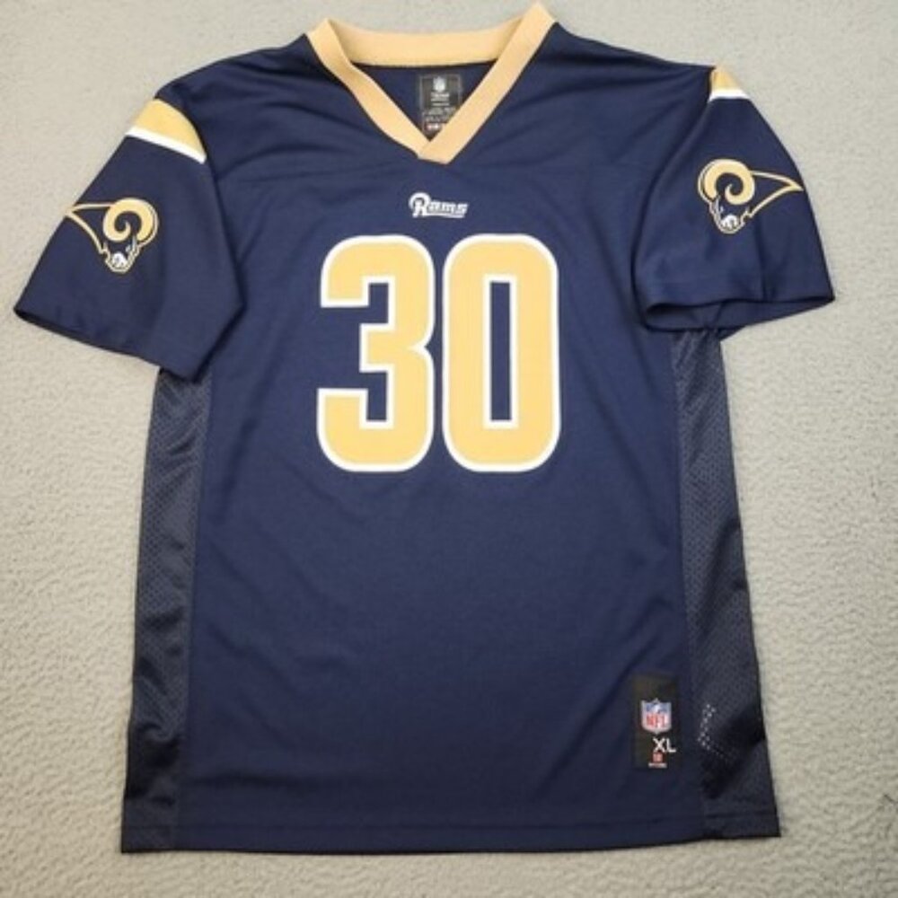 St.‎ Louis Rams Jersey Youth Extra Large NFL Football Zac Stacy Shirt #30 Blue